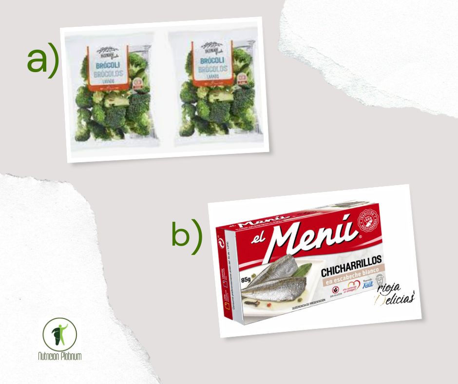 Brocoli con sardinas picantes.